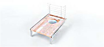 Выдвижная полка для мусорного ведра из металла